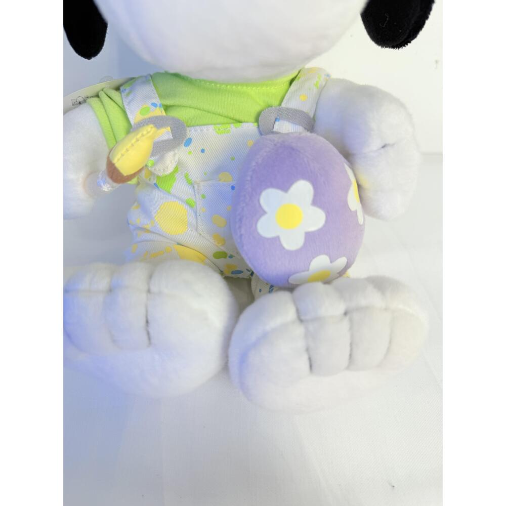 Hallmark Snoopy White Easter Themed Cap Painted Egg Collectible Plush Toy - Picture 8 of 12